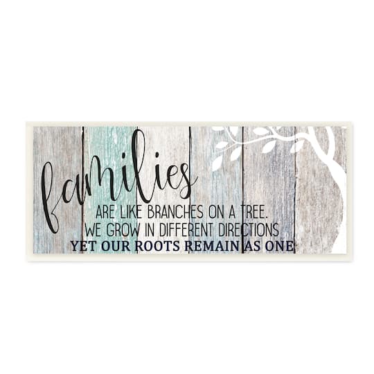 Stupell Industries Families are Branches Wall Plaque
